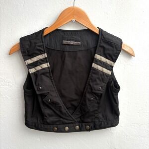 Steam Trunk Vest Women Size Medium Black Steam Punk Runs Small